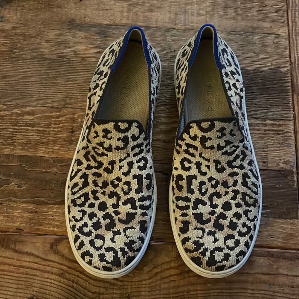 Rothys The Sneaker in camo Cat leopard print